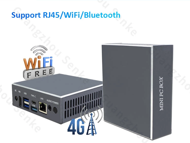 Gigabit Ethernet RJ45 WiFi Intel Celeron N5095 N5105 Windows 11 Palm Size Portable Industrial Box Mini Gaming PC