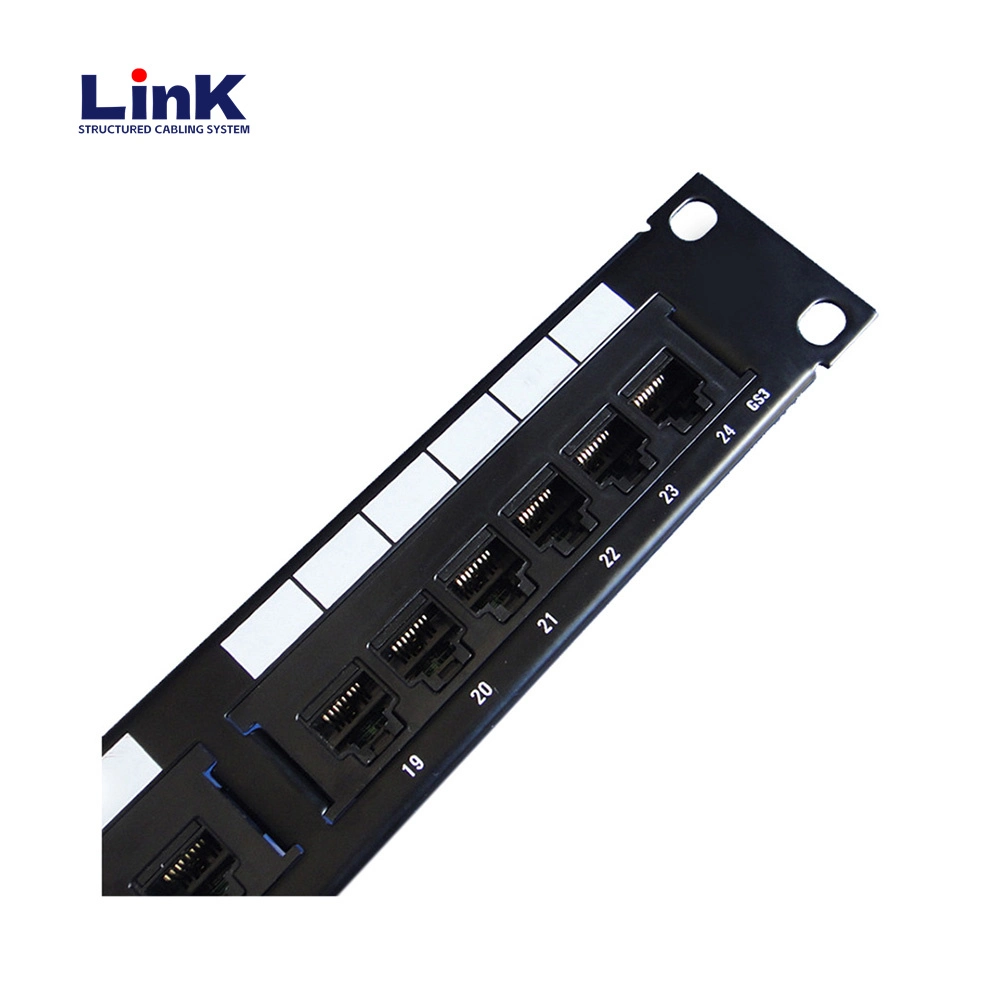 Cat5e Coupler 12-Port Patch Panel for Small Networks Ethernet Cabling