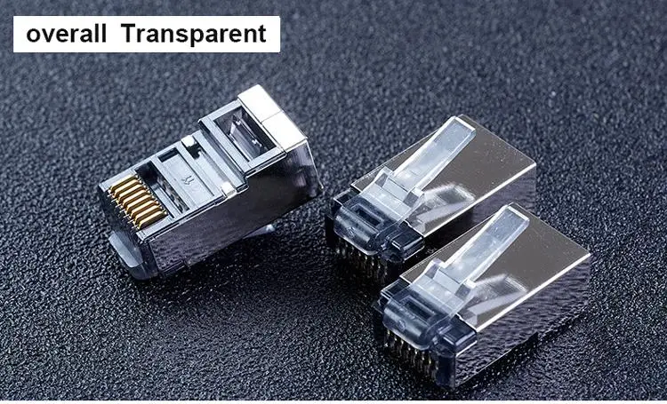 Shielded RJ45 Connectors for Cat5e CAT6 CAT6A FTP