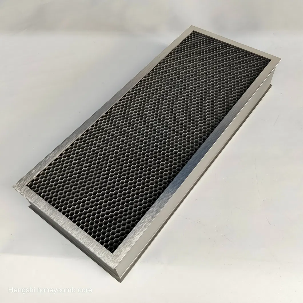 Hengshi 0.8-30mm Cell Size Sandblasting Honeycomb Shielded Vent Panels