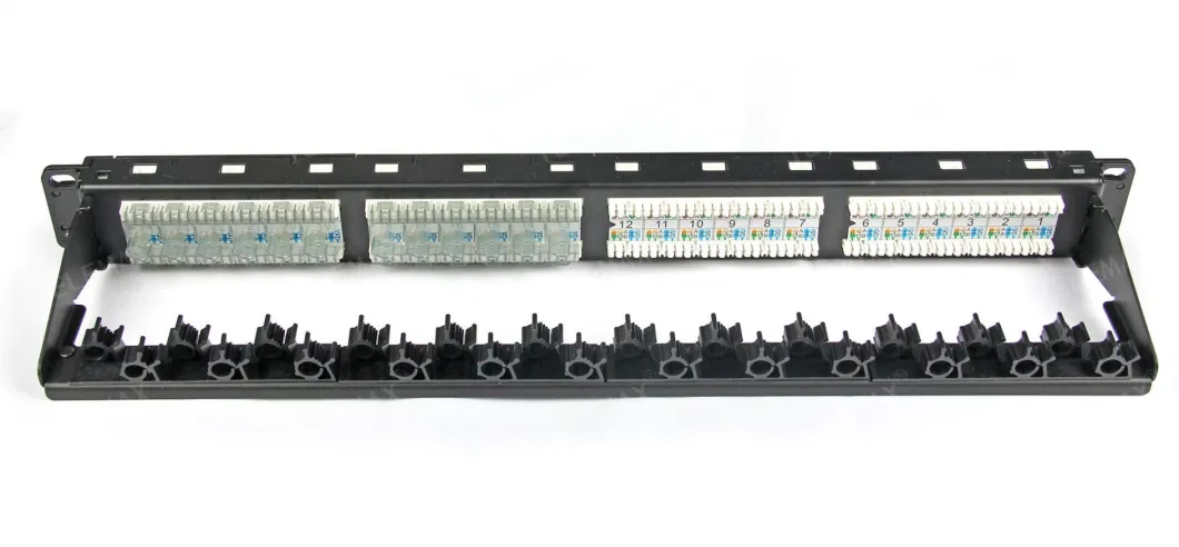 1u 19 Inch Network CAT6 Patch Panel 24 Port Patch Panel UTP