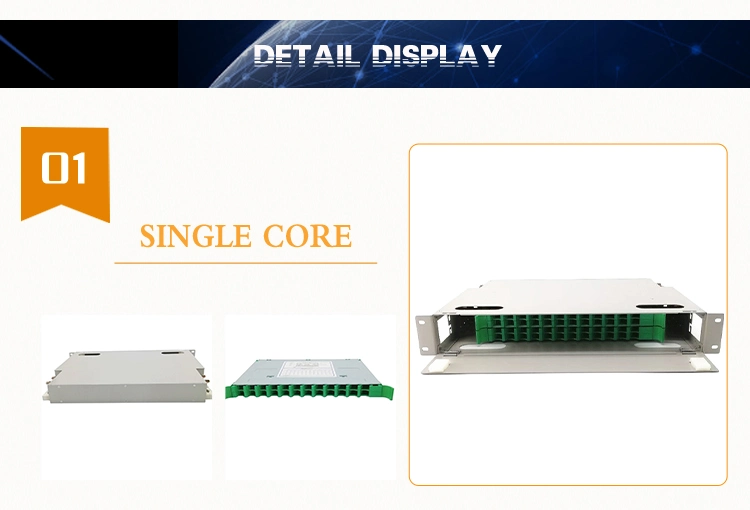 19 Inch Network Patch Panel Mount Type 12 Core ODF Terminal Box Patch Panel