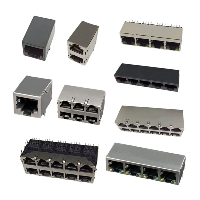 Ethernet Network Modular Jack Cat5 CAT6 Cat7 Male Female RJ45 Pass Through Connector RJ45 Connector