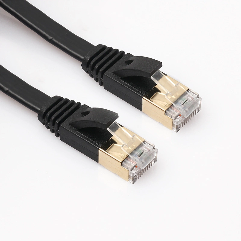 Cat 7 LAN Cable RJ45 Shielded Flat Network Patch Ethernet Cable