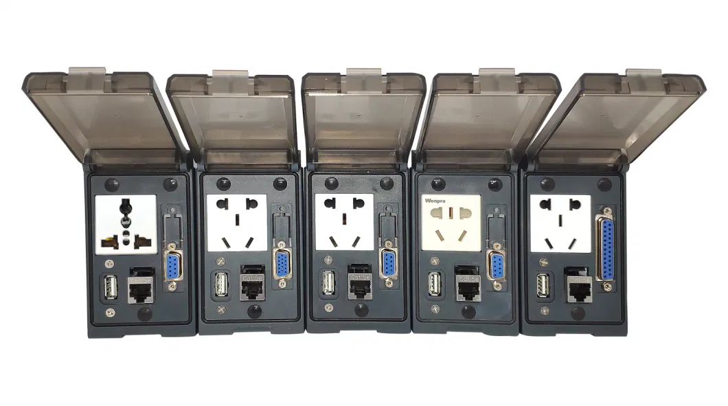 Multi Function Front Panel Interface Communication Interface Power Socket with Cover