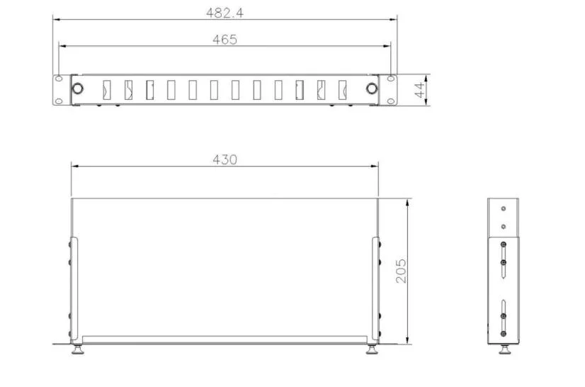 1u 19&prime; &prime; 48LC Duplex Fiber Optic Patch Panel Cable Managment with Slide Railway