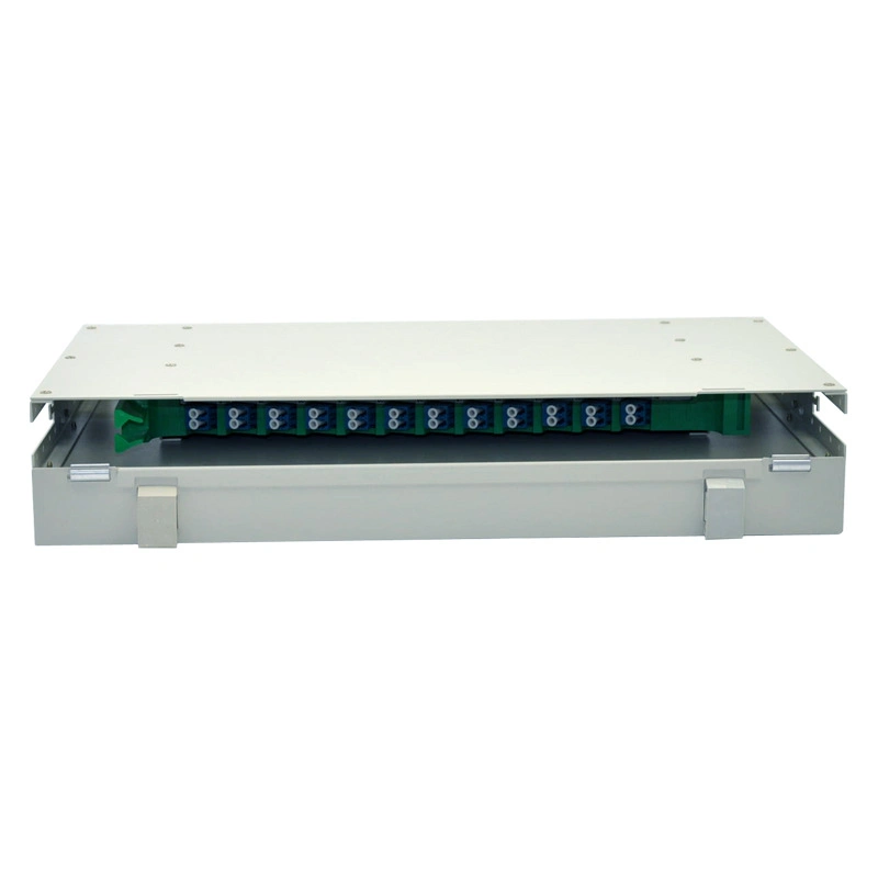 12 Core Rack Mount Fiber Optic ODF Box Fiber Patch Panel with SC Square Opening