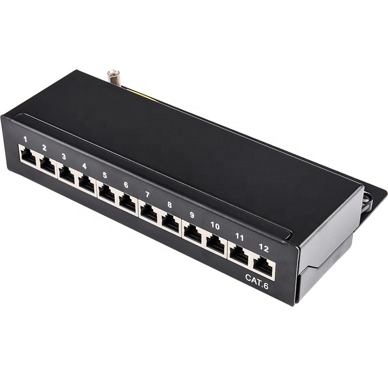 CAT6 12 Ports RJ45 Network Patch Panel