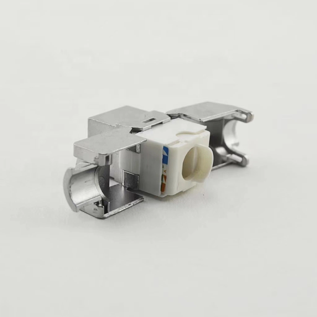 RJ45 cat6a cat7 cat8 Toolless Zinc Alloy keystone jack