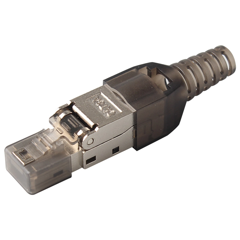 Wholesale Tool-Less FTP Shielded RJ45 CAT6A Keystone Plug Network Connector