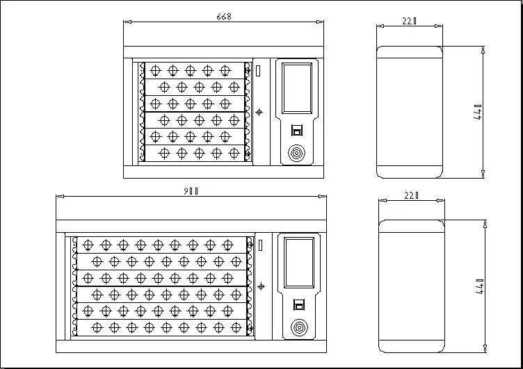 China Made Fingerprint Controlled Smart Key Cabinet Locker