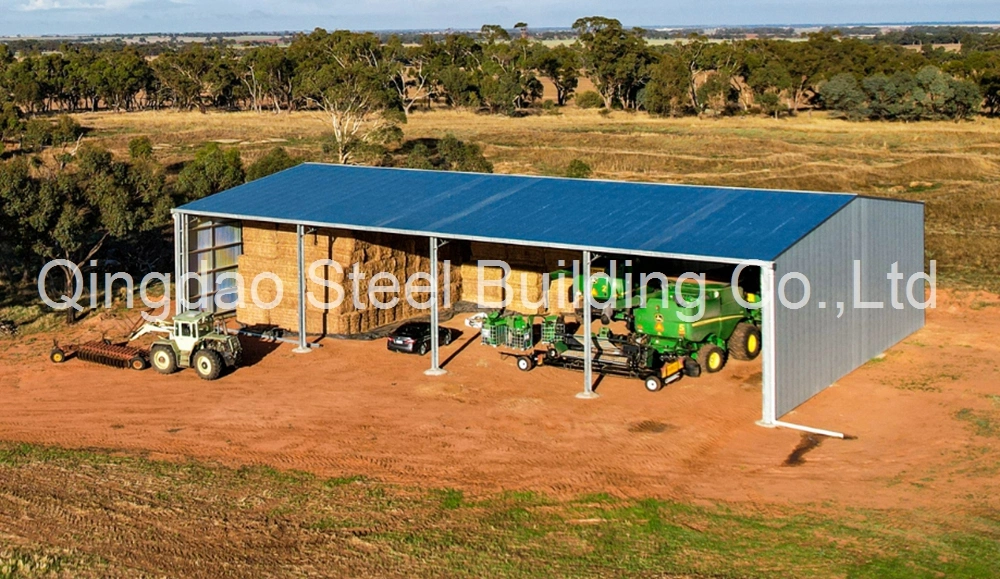 Prefabricated Steel Building Prefab Steel Structure Farms Hay Storage Shed Construction Building