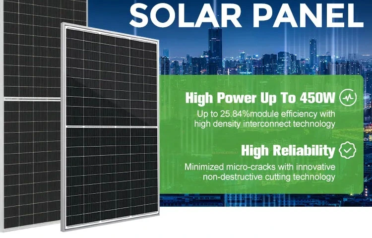 High Efficiency Mono Half Cell Solar Panel 620W Energy System Grade a, Mc4 Compatiable Connector