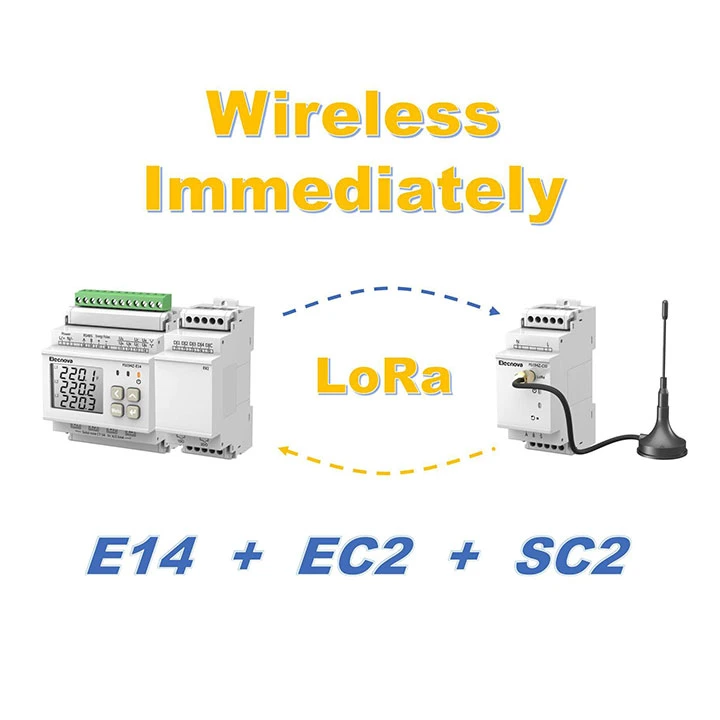 DIN Rail Multi Channel Energy Meter RJ45 for Power Monitoring