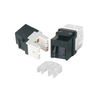 cat6 Keystone Jack White RJ45 Network Ethernet connector with dust cover