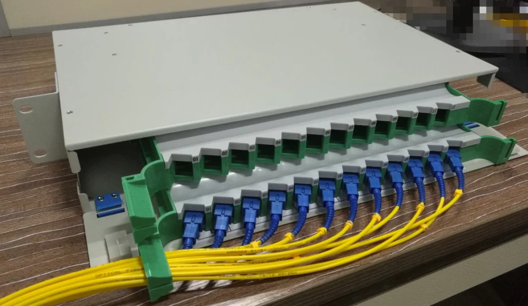 High Quality 19 Inch 12, 24, 48, 72, 96, 144 Core Fiber Optic Patch Panel