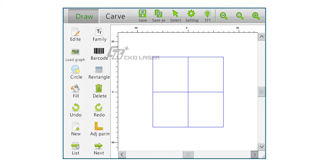 Single Chip Microcomputer System Touch Display Panel for Fly Online Laser Marking