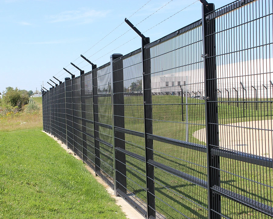 Yeeda 24 Inch Welded Wire Fence China Suppliers 3D Welded Wire Mesh Panel 80 X 80 X 2 mm Post Section Double Wire Fence Panel