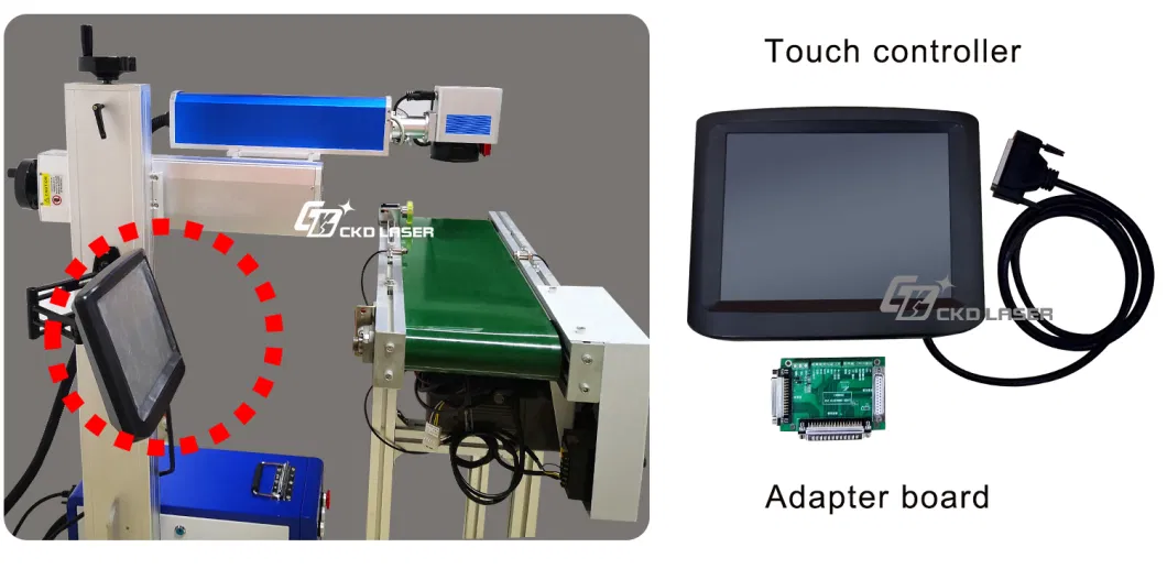 Single Chip Microcomputer System Touch Display Panel for Fly Online Laser Marking