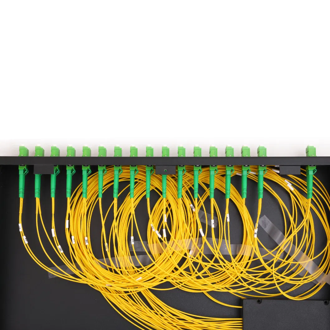 Fiber Optic Patch Panel 19&prime;&prime; 1u ODF Rack 24 48 96 144 Port Optical Distribution Frame Distribution Terminal Box