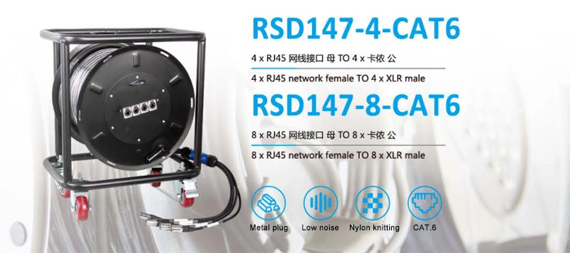 RoHS Approved Network Cat 6 RJ45 LAN Cable with Wheels