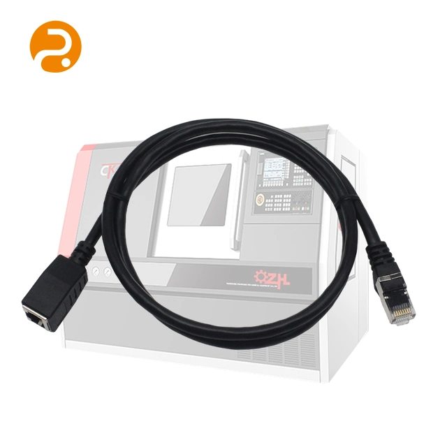 CAT6 SSTP Cable, RJ45 F to Mblack1m