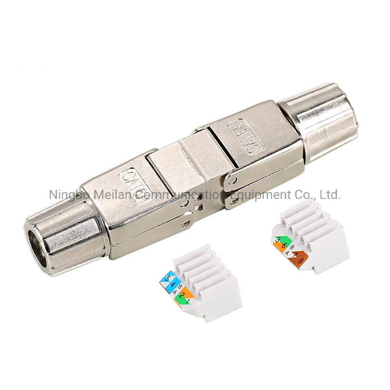 CAT6 CAT6A Cat7 Shielded Toolless Keystone Jack Network Cable Extender RJ45 Fully Shielded Module Plug Connector