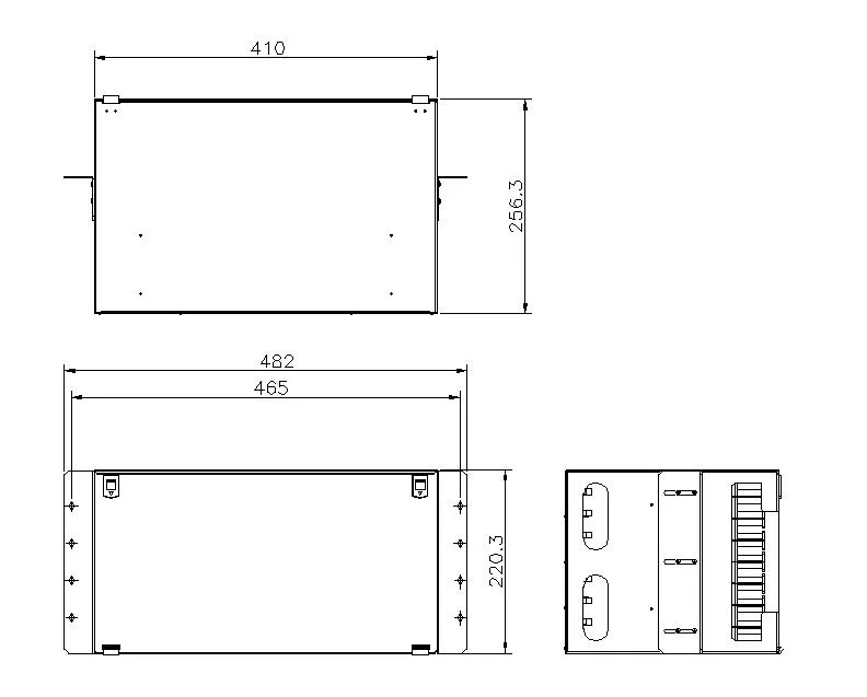 High Quality 19 Inch 12, 24, 48, 72, 96, 144 Core Fiber Optic Patch Panel