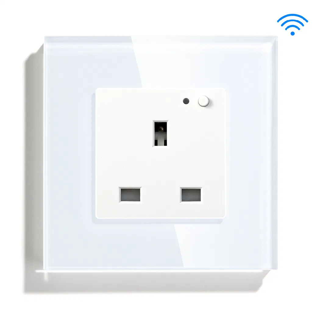 Mvava Glass German EU Standard Electrical Zigbee Tuya Alexa Outlet Plug Jack Power WiFi Wall Smart Socket RJ45