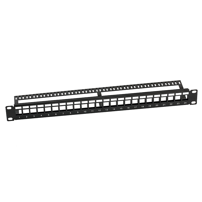 Tooless CAT6 Shielded 12port/Cores Network Rackmount Patch Panel 24 Port