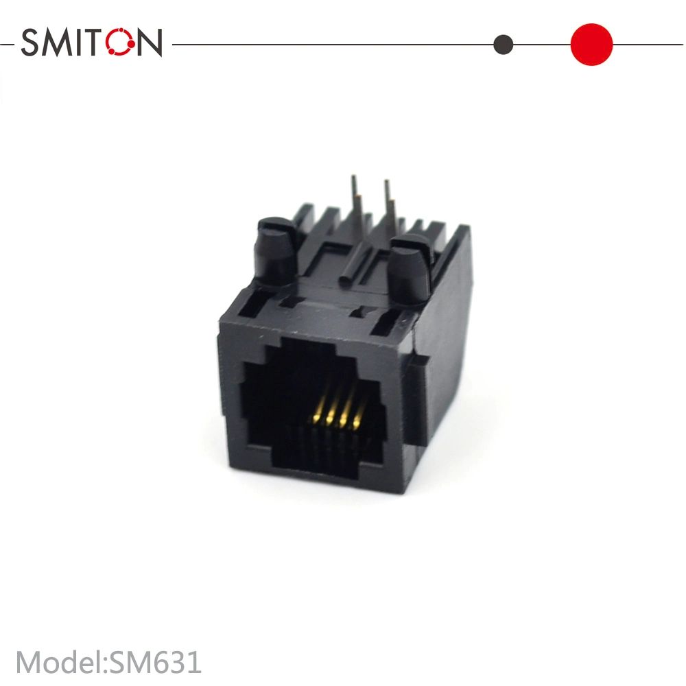 Rj11 Modular Jack 6p4c Female Connector for PCB Board