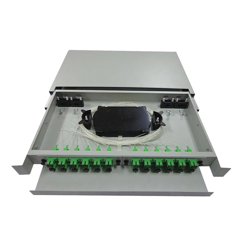 Factory Price 24 Ports Rack Mounted 19inch Fiber Optic Patch Panel