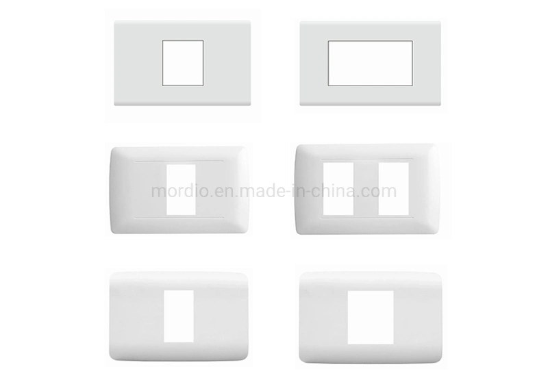 White Panel Multi Designer Brazil Columbia Ecuador Wall Switch and Socket