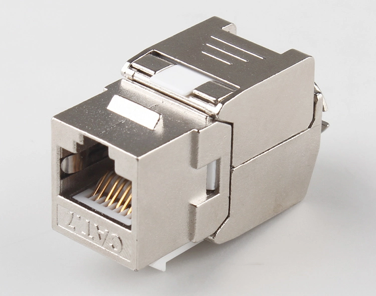 High Quality STP Shielded Toolless RJ45 Cat7/CAT6A AMP Keystone Jack