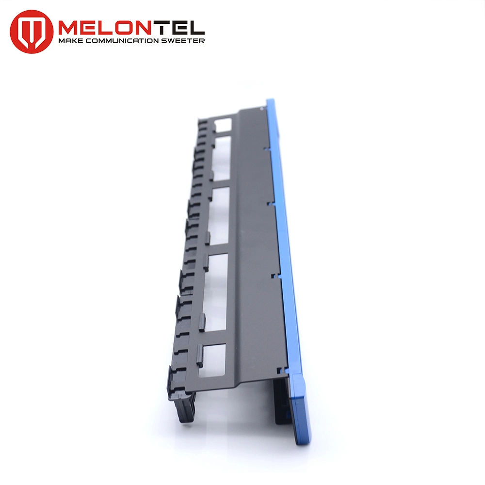 19 Inch Plastic 24 Port Blank Patch Panel with Cable Manager