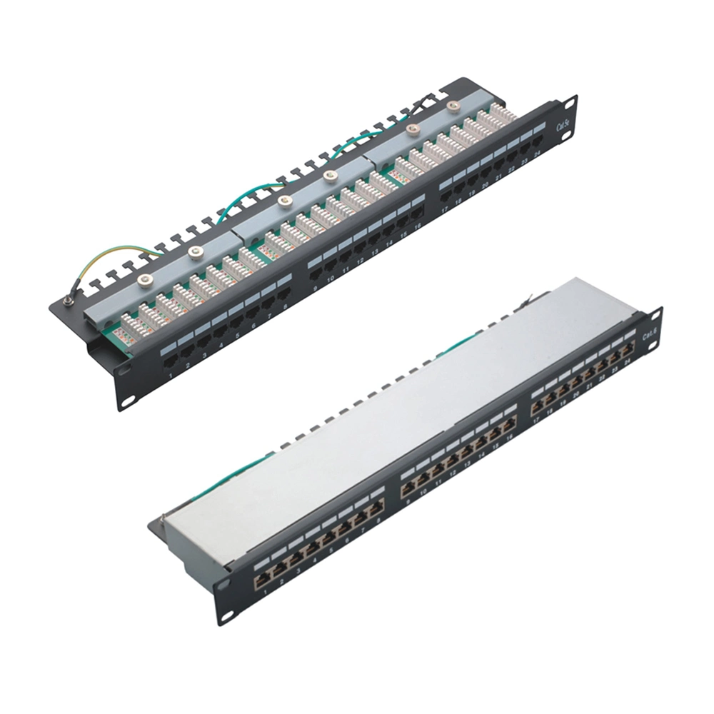 CAT6 RJ45 Network Patch Panel CAT6 24 48 Port 1u 2u Patch Panel