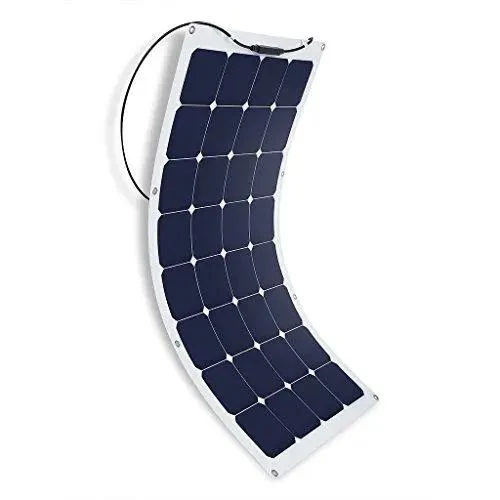 Direct Factory Single Crystal High Efficiency Mc4 PV Connector Connection Photovoltaic Bendable Solar Module 110W Ultra-Thin Portable Semi-Flexible Solar Panels