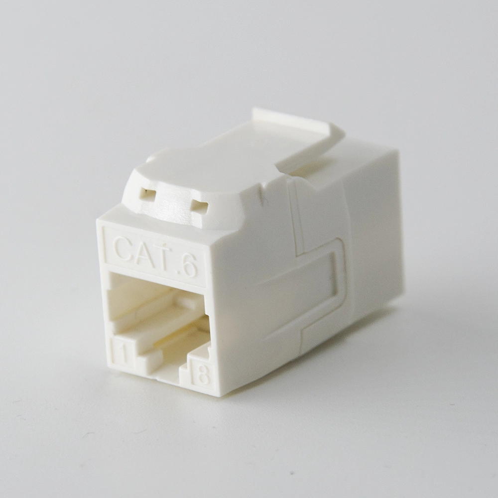 CAT6A/6 UTP RJ45 - RJ45 Keystone Coupler, White Color