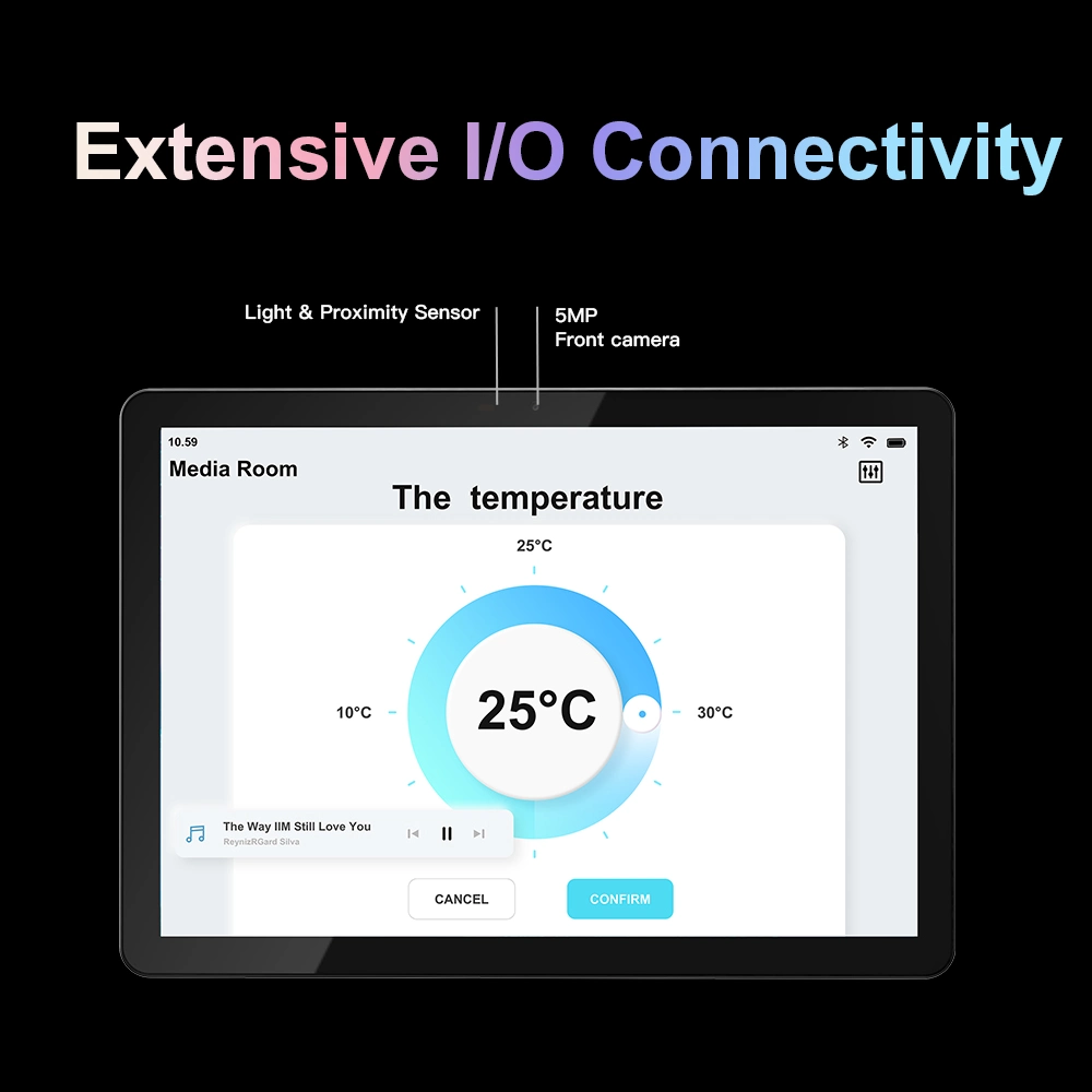 Hotel Room Automation Control Panel 10 Inch Touch Screen Wall Mount Wi-Fi Tablet Android HD-Mi Zigbee RS485 Poe Tablet PC