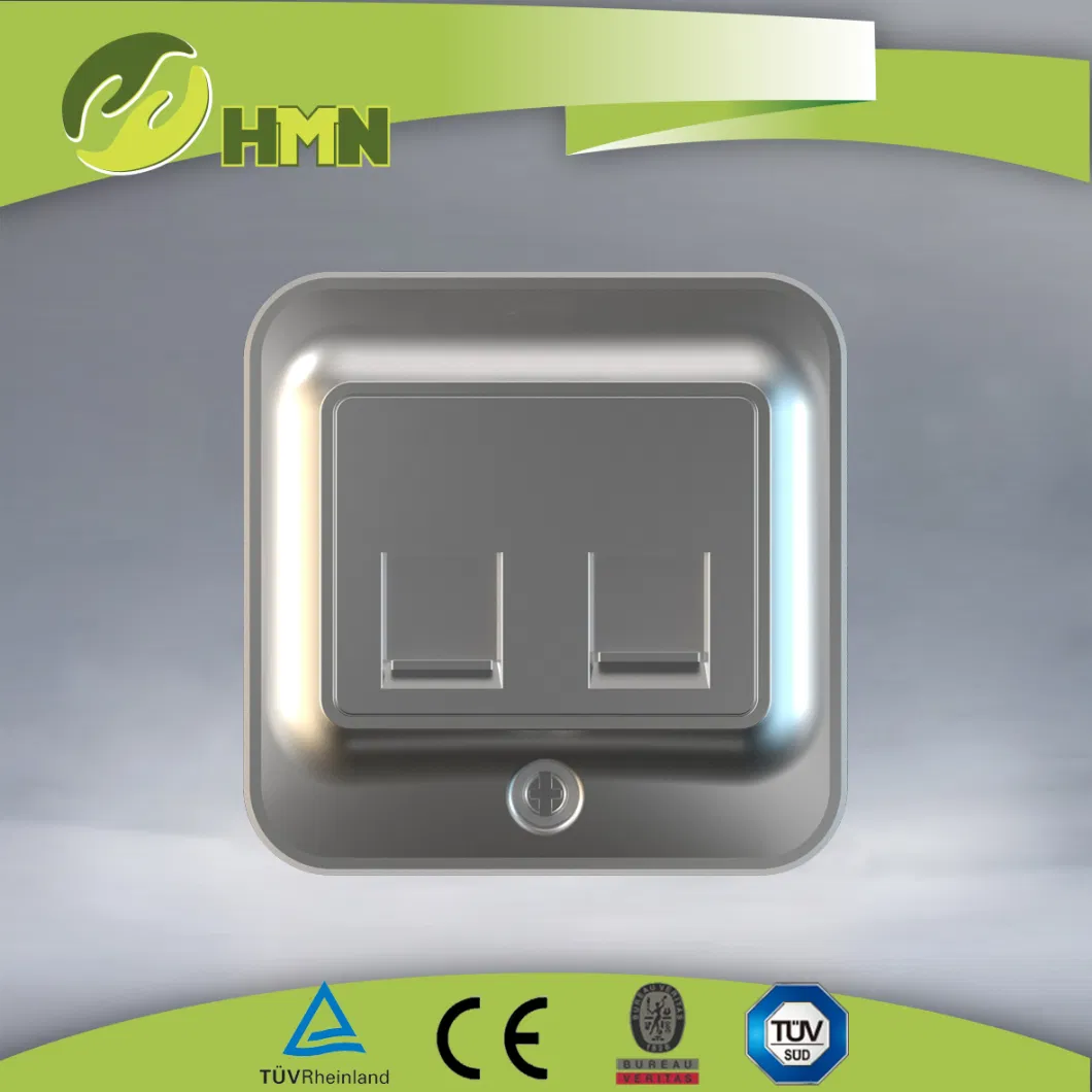 Network RJ45/RJ11 socket match to wall plate