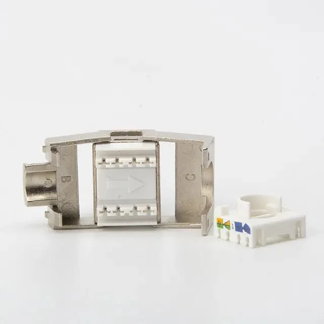 Cat5e/CAT6/CAT6A Networking RJ45 Shielded 180 Degree Toolless Keystone Jack FTP Modular Connectorjack