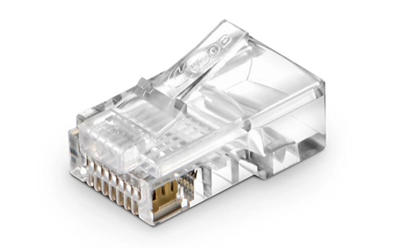 CAT6 RJ45 Standard Modular Plugs Unshielded (UTP) Network Connectors for 23~24AWG Twisted Pair Solid or Stranded Cable