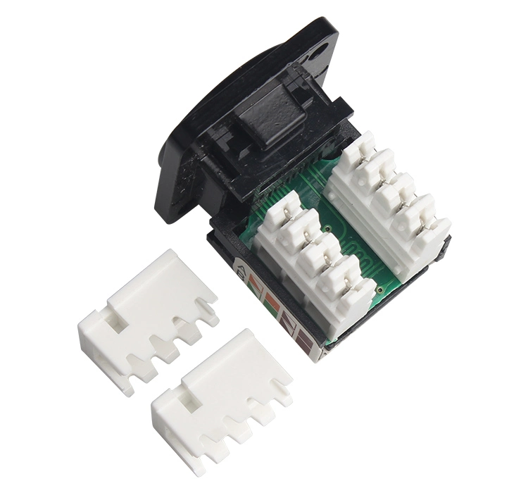 RJ45 Coupler Ethernet D-Type Socket Module Network Cabling Coupler RJ45 Cat5e