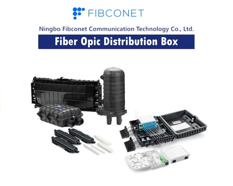 FTTX 1X16 1X8 Cores Wall Mount PP Material Optical Fiber Termination Box