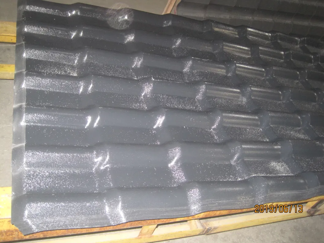 Trapezoidal PVC Resin Compound Roof Tile, Resin Roofing Sheet, Resin Roof Panel