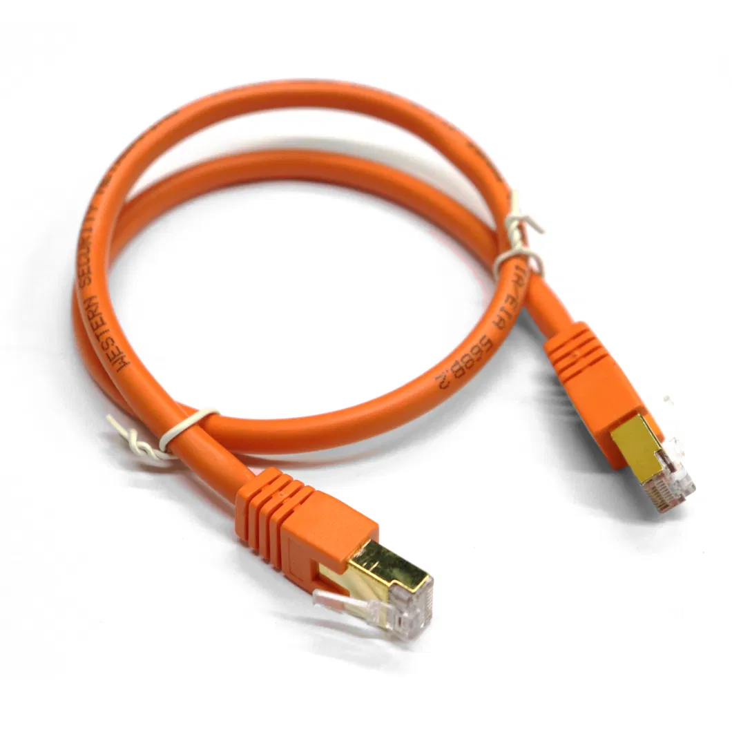 Networking RJ45 CAT6 Cu CCA PVC Round Network Patch Cord Wire