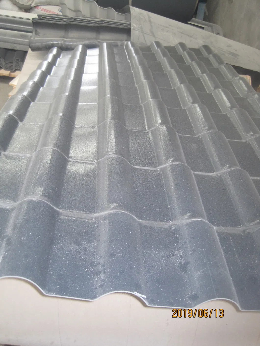 Trapezoidal PVC Resin Compound Roof Tile, Resin Roofing Sheet, Resin Roof Panel