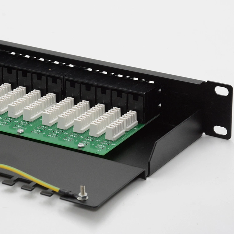 High Quality 1u Rj11 50 Port RJ45 8p8c Voice Patch Panel