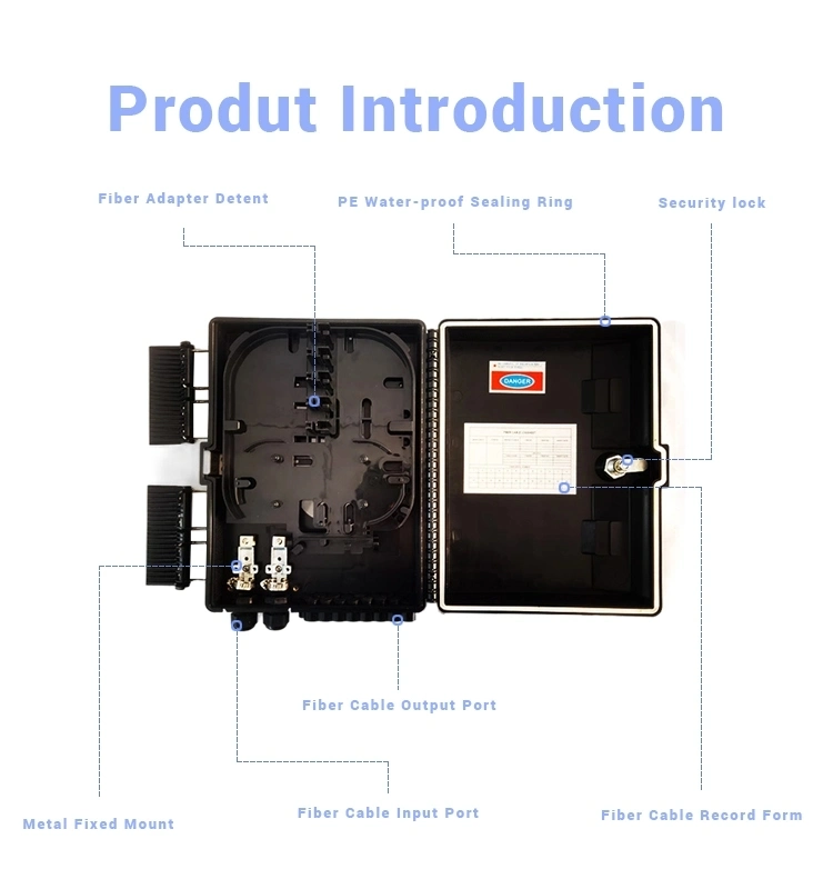 48 Core Fiber Optic Drop Cable Terminal Box