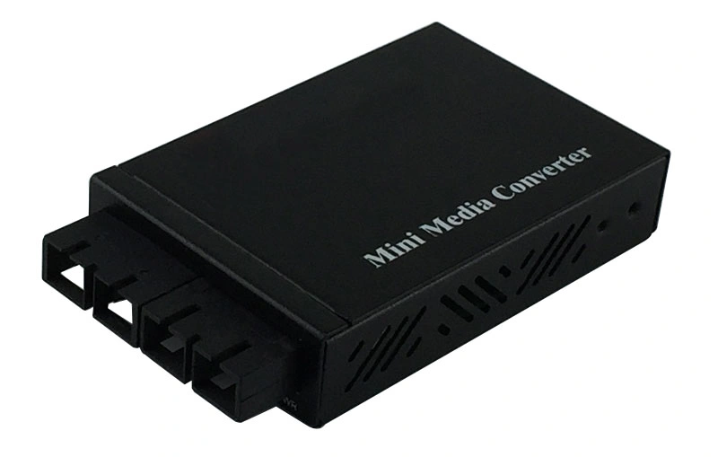 Mini 2 Port 1000M RJ45 Gigabit Optical Fiber Media Converter